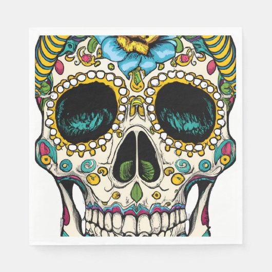 Serviette En Papier Día de los Muertos (Devant)