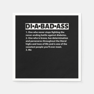 Serviette En Papier Diabadas Diabète Sensibilisation Diabétique Cadeau