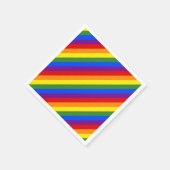 Serviette En Papier Diagonal Rainbow Stripe Motif LGBT Pride Party (Coin)