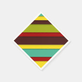 Serviette En Papier Diagonales multicolores (Coin)