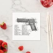 Serviette En Papier Diagramme d'arme V2 (En situation)