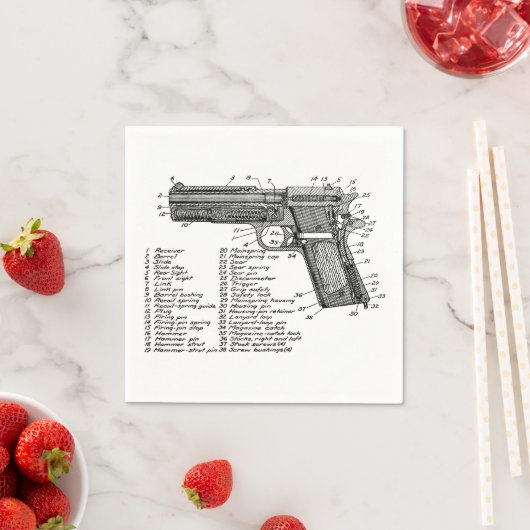 Serviette En Papier Diagramme d'arme V2 (En situation)