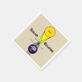 Serviette En Papier Diagramme Éclipse solaire (Coin)