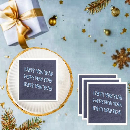 Serviette En Papier Diamant bleu HNY