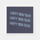 Serviette En Papier Diamant bleu HNY (Devant)