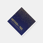 Serviette En Papier Diamants dans le Sky Cocktail Party | marine (Coin)