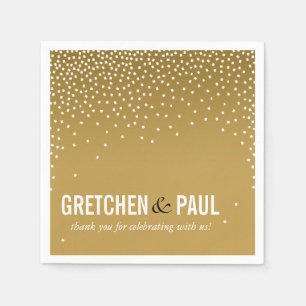 Serviette En Papier Diamants dans le Sky Cocktail Party sable