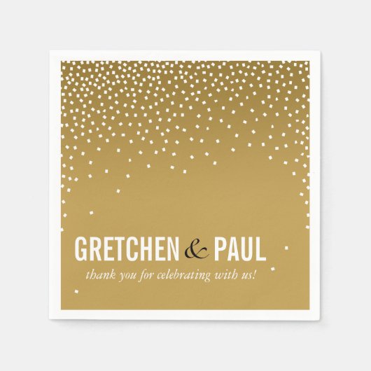 Serviette En Papier Diamants dans le Sky Cocktail Party | sable (Devant)