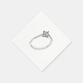 Serviette En Papier Diamond Engagement Ring (Coin)