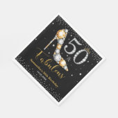 Serviette En Papier Diamond Parties scintillant Cinquante et fabuleux  (Coin)