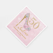 Serviette En Papier Diamond Parties scintillant Cinquante et fabuleux  (Coin)