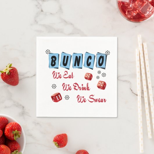 Serviette En Papier Dice Bunco (En situation)