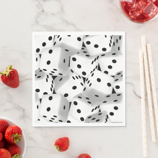 Serviette En Papier Dice chanceux (En situation)