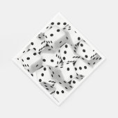 Serviette En Papier Dice chanceux (Coin)