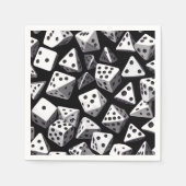Serviette En Papier Dice Delight : Une Cascade géométrique (Devant)