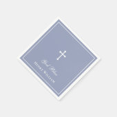 Serviette En Papier Dieu béni Croix garçon Baptême (Coin)