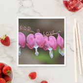 Serviette En Papier Dieu est coeur d'amour (En situation)