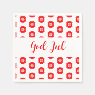 Serviette En Papier Dieu Joyeux Noël cadeau motif scandinave