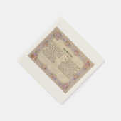 Serviette En Papier Dieu vous bénisse Napkins (Coin)