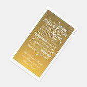 Serviette En Papier Différentes langues de Joyeuses serviettes de Noël (Coin)
