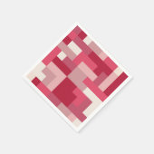 Serviette En Papier Différentes nuances de rouge abstrait (Coin)