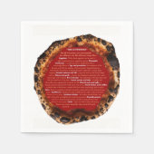 Serviette En Papier Différentes pizzas - les étranges (Devant)
