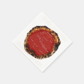 Serviette En Papier Différentes pizzas - les étranges (Coin)