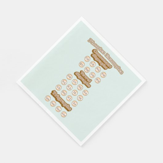Serviette En Papier Digraphes, Trigraphes Apprendre La Phonique Anglai (Coin)