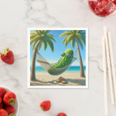 Serviette En Papier Dill Pickle dans un hamac tropical (En situation)