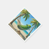 Serviette En Papier Dill Pickle dans un hamac tropical (Coin)