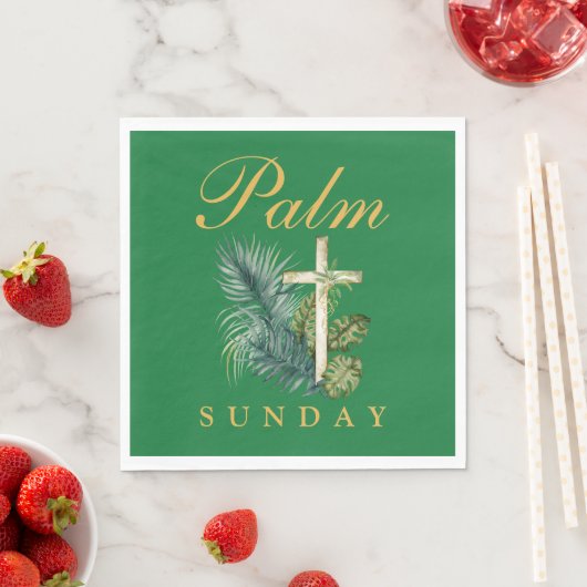 Serviette En Papier Dimanche du Palm (En situation)