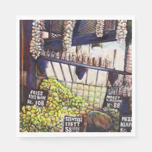 Serviette En Papier Dimensions de curiosité (Devant)