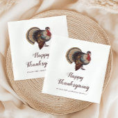 Serviette En Papier Dinde de collection Joyeux Thanksgiving