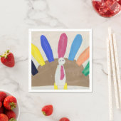 Serviette En Papier Dinde de Thanksgiving (En situation)