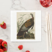 Serviette En Papier Dinde de Thanksgiving John James Audubon (En situation)