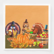 Dinde et ours Thanksgiving Bounty