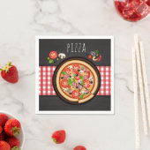 Serviette En Papier Dîner à la pizza (En situation)