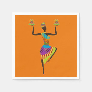 Serviette En Papier Dîner africain