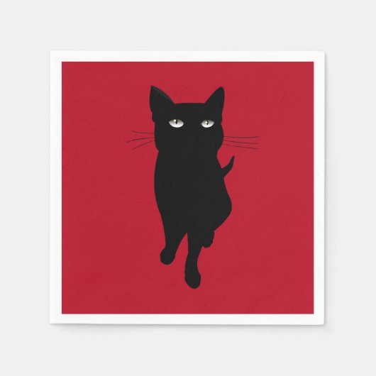 Serviette En Papier Dîner Amoureux des chats (Devant)