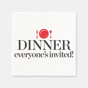 Serviette En Papier Dîner chacun invité