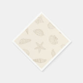 Serviette En Papier Dîner côtier Sandy Taupe (Coin)