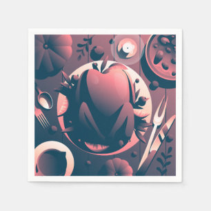 Serviette En Papier dîner d'action de grâces