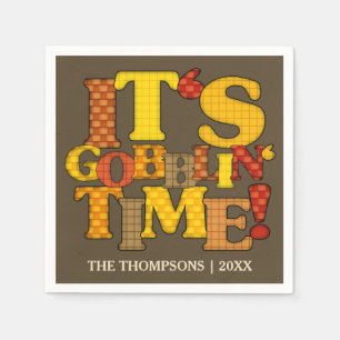 Serviette En Papier Dîner d'action de grâces amusant