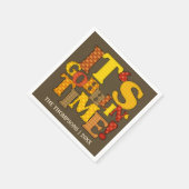 Serviette En Papier Dîner d'action de grâces amusant (Coin)