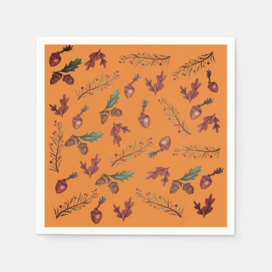 Serviette En Papier Dîner d'automne (Devant)