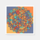 Serviette En Papier Dîner de mandala marocain arabe (Devant)