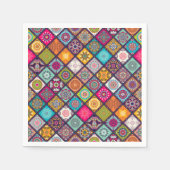 Serviette En Papier Dîner de mandala marocain arabe (Devant)