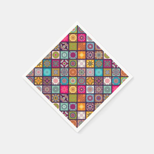 Serviette En Papier Dîner de mandala marocain arabe (Coin)