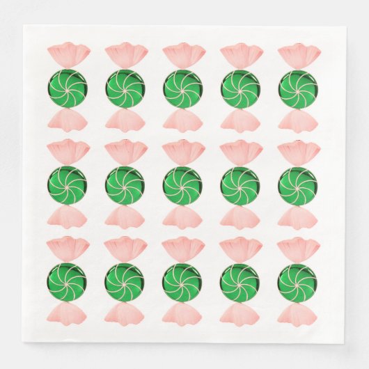 Serviette En Papier Dîner de Noël (Devant)