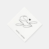 Serviette En Papier Dîner de répétition à un jour (Coin)